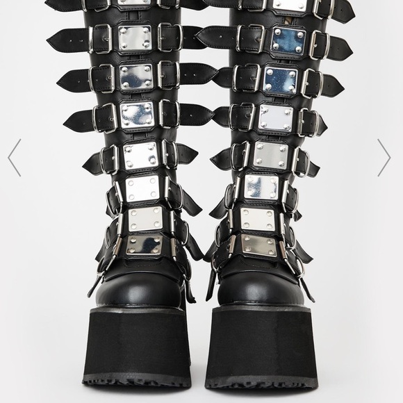 COPY - 🥾 Demonia Swing 815 Womens mid calf platforms WB02 - Picture 4 of 5